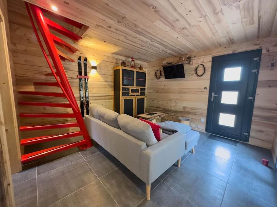 Le Refuge Perche Du Saut De La Bourrique Spa, Terrain Cloture 热拉梅 外观 照片