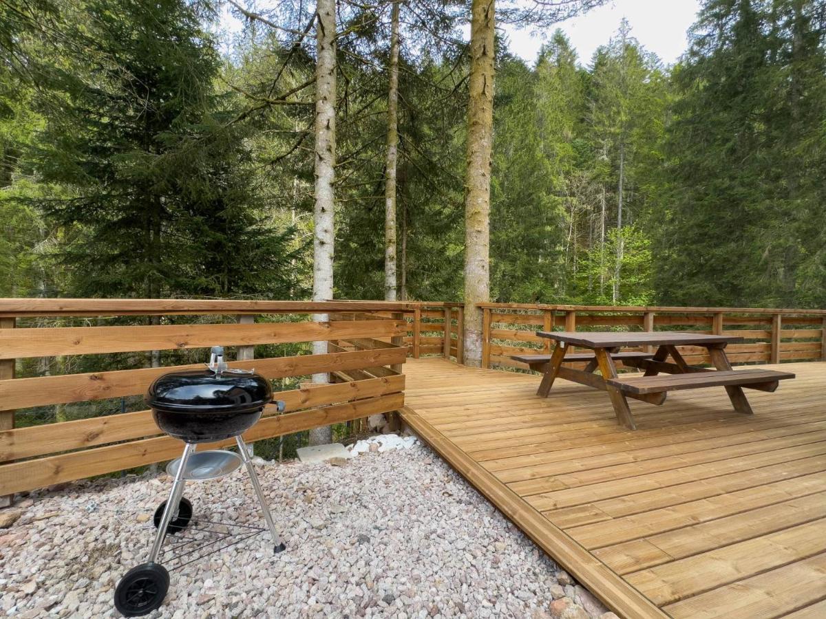Le Refuge Perche Du Saut De La Bourrique Spa, Terrain Cloture 热拉梅 外观 照片